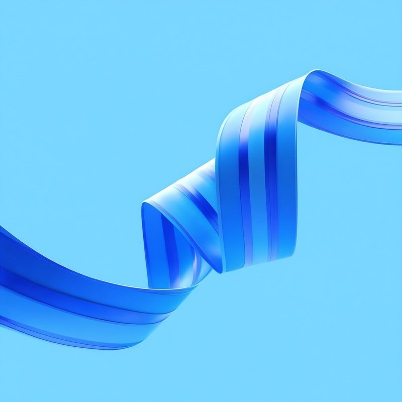 Abstract Twisted Ribbon Like Structure Abstract Ribbon