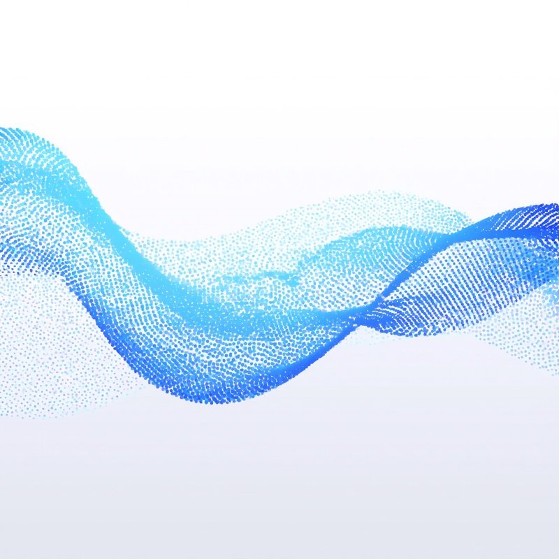 Abstract Wave Pattern Created By Dots Abstract Dots