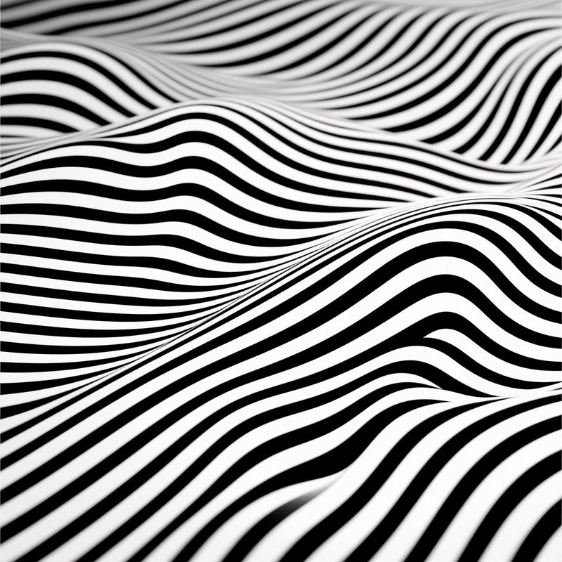 Abstract Wavy Lines Pattern Abstract Optical Illusion