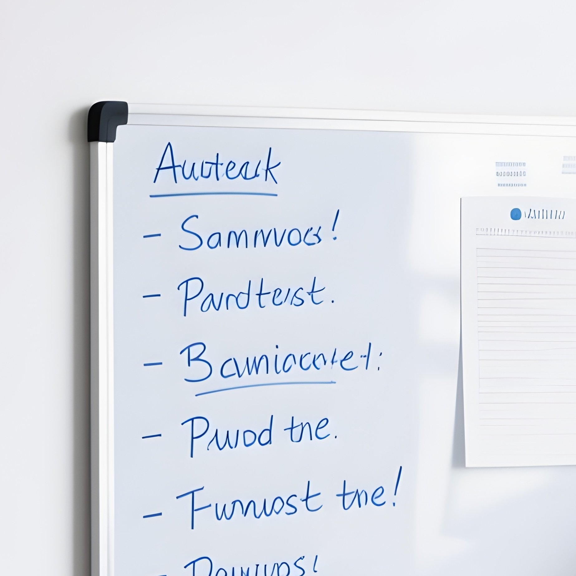 Administrative Office With Calendar And Clock - Full Resolution Quality Preview