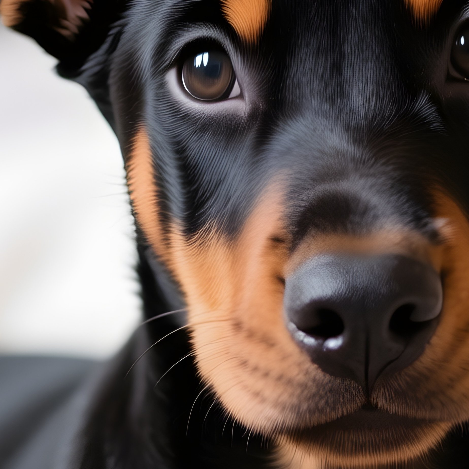 Adorable Puppy Doberman Pinscher Dog - Full Resolution Quality Preview