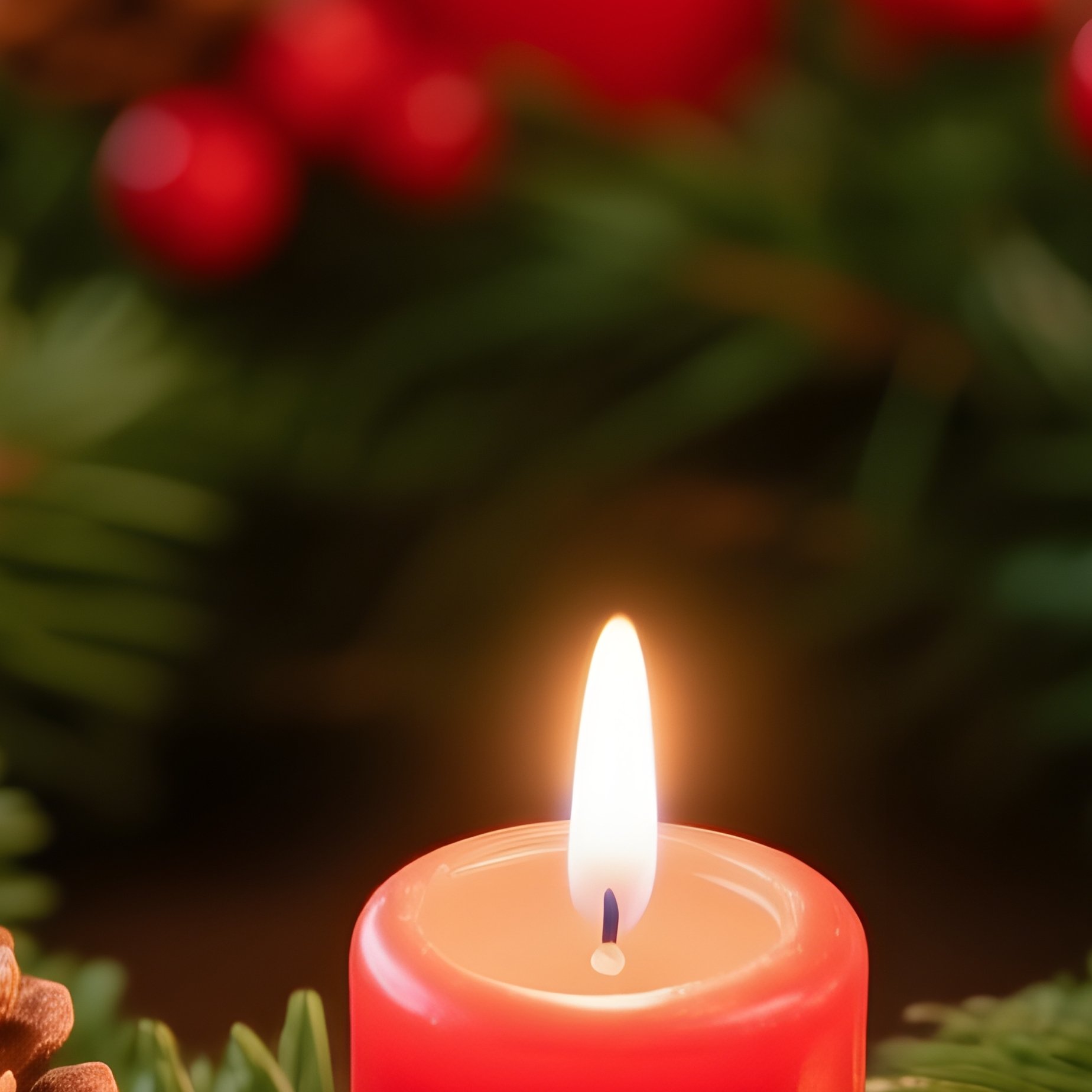 Advent Wreath With Lit Candles Advent Wreath - Full Resolution Quality Preview