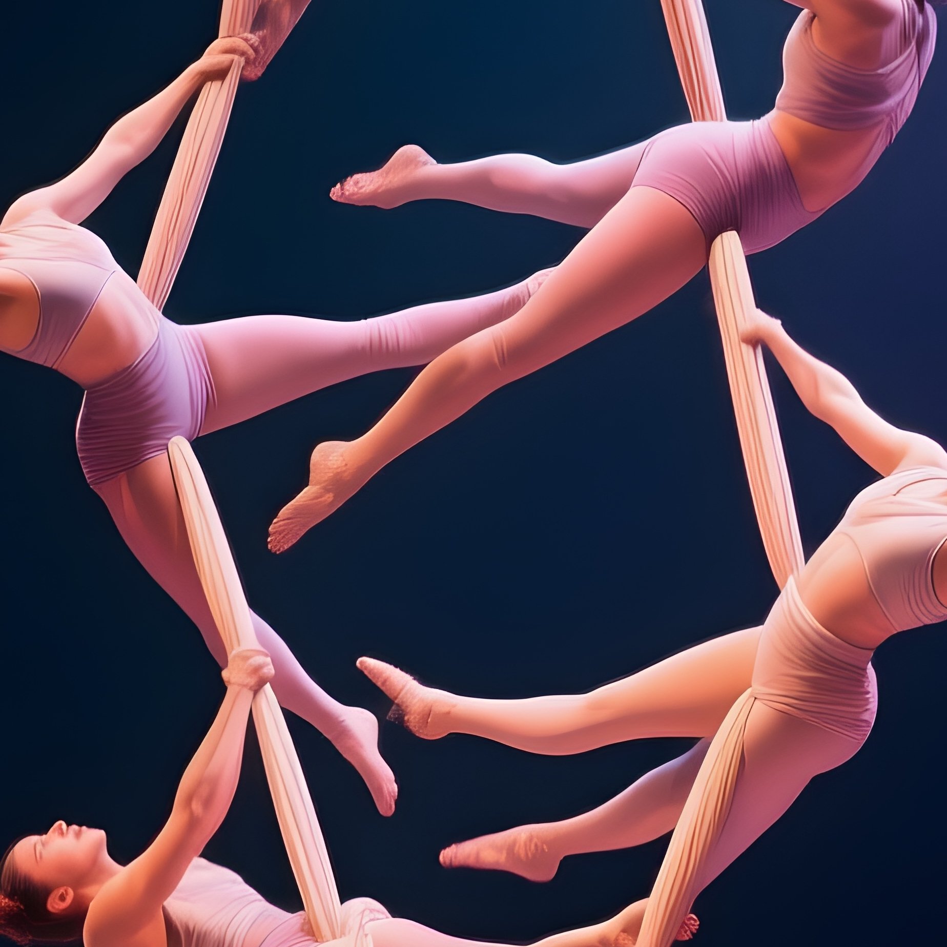 Aerial Silk Performers Escalade - Full Resolution Quality Preview