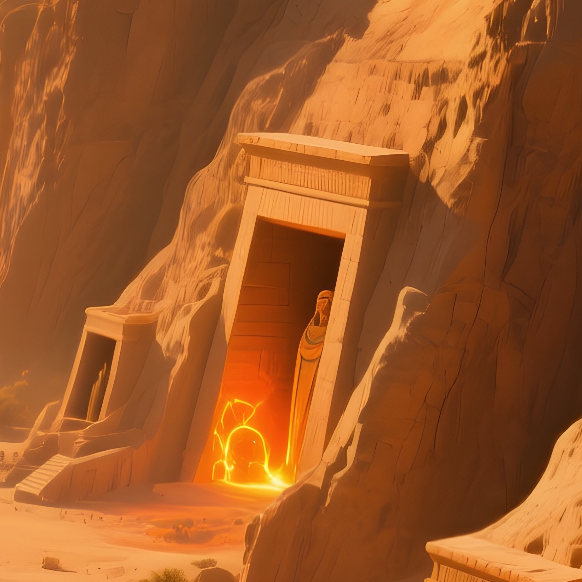 Aerial Valley Of Kings Golden Hour - Full Resolution Quality Preview