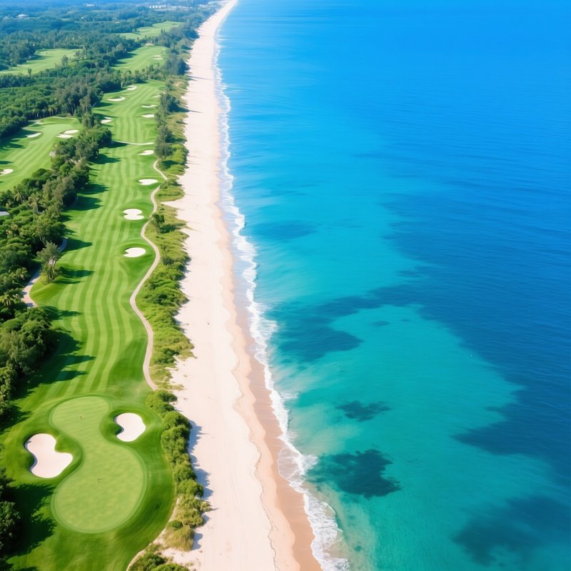 Aerial View Of A Coastal Landscape Coastline Aerial View