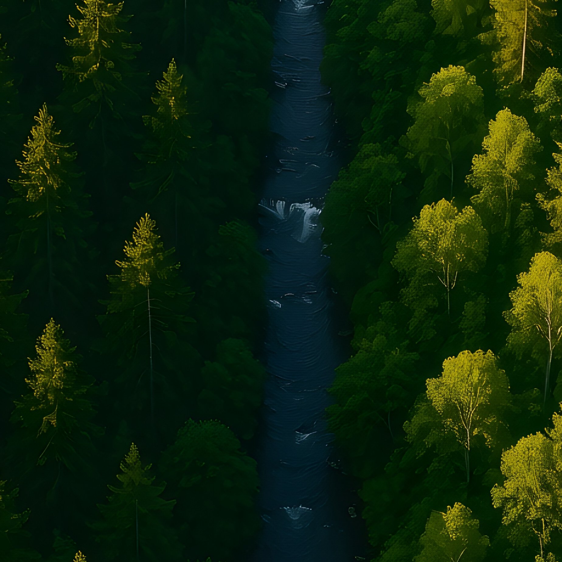 Aerial View Of A Dense Forest Forest Aerial View - Full Resolution Quality Preview