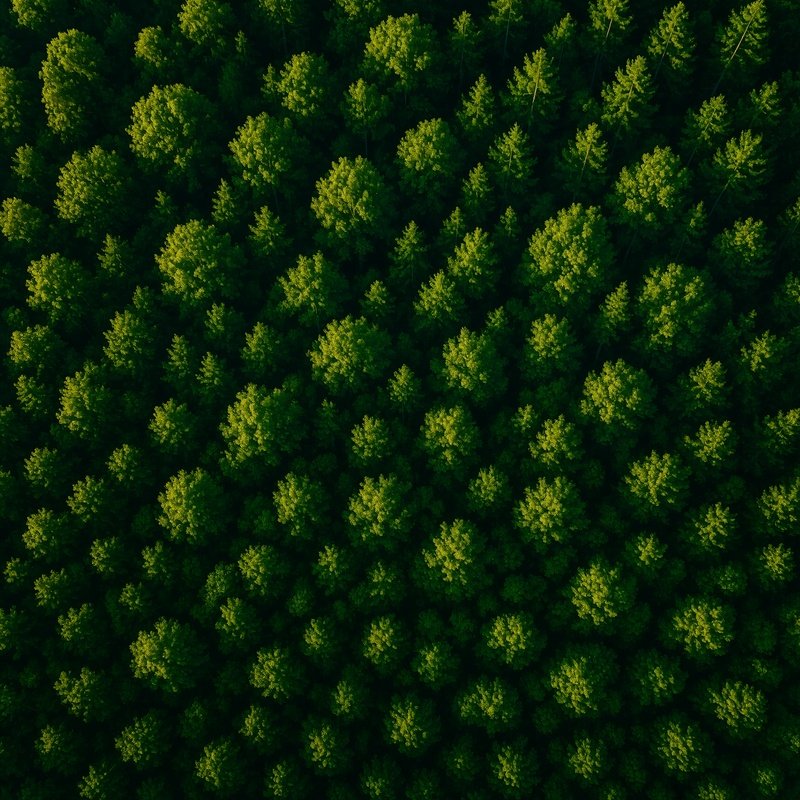 Aerial View Of A Dense Forest Forest Aerial View