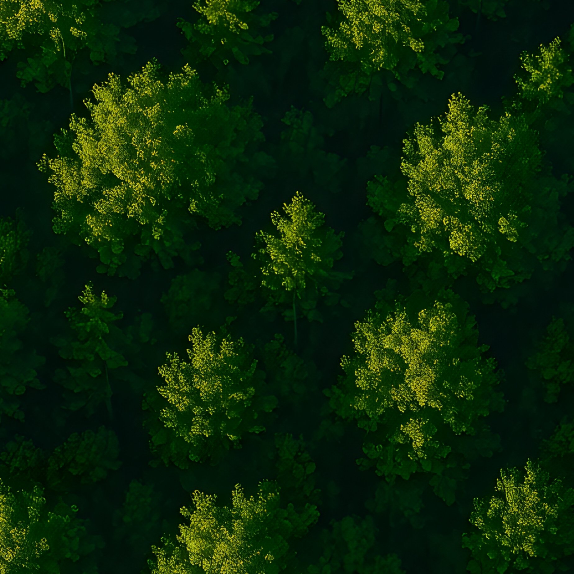 Aerial View Of A Dense Forest Forest Aerial View - Full Resolution Quality Preview