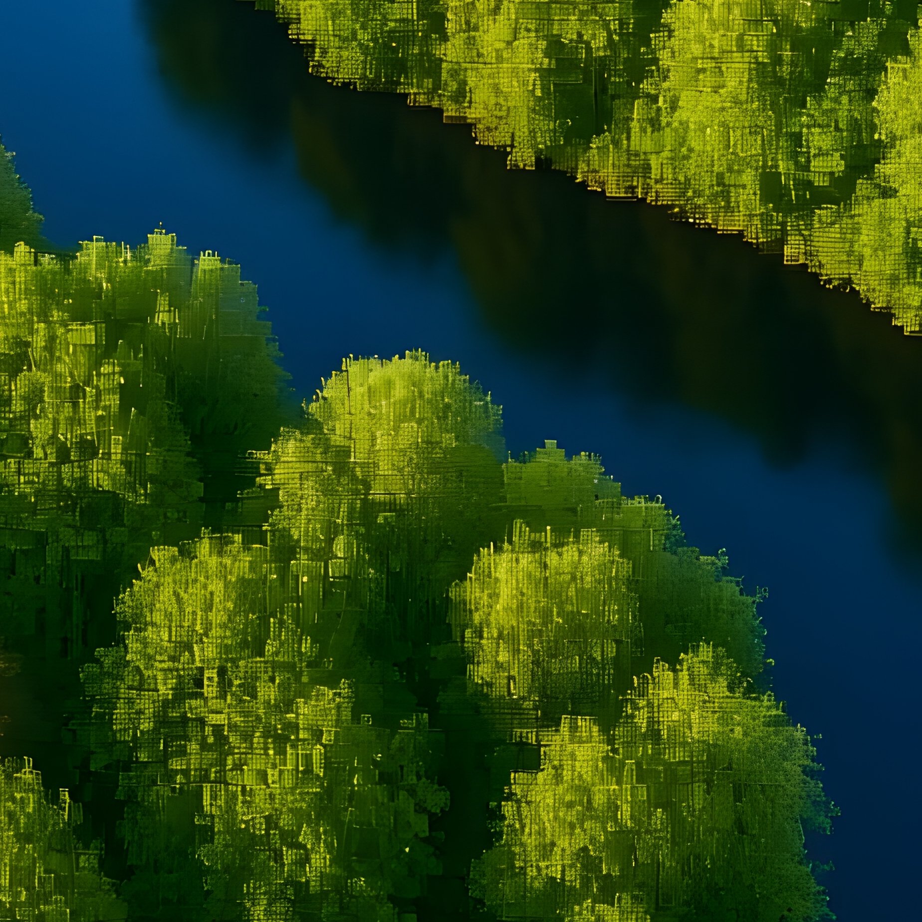 Aerial View Of A Forest And River Aerial Forest - Full Resolution Quality Preview