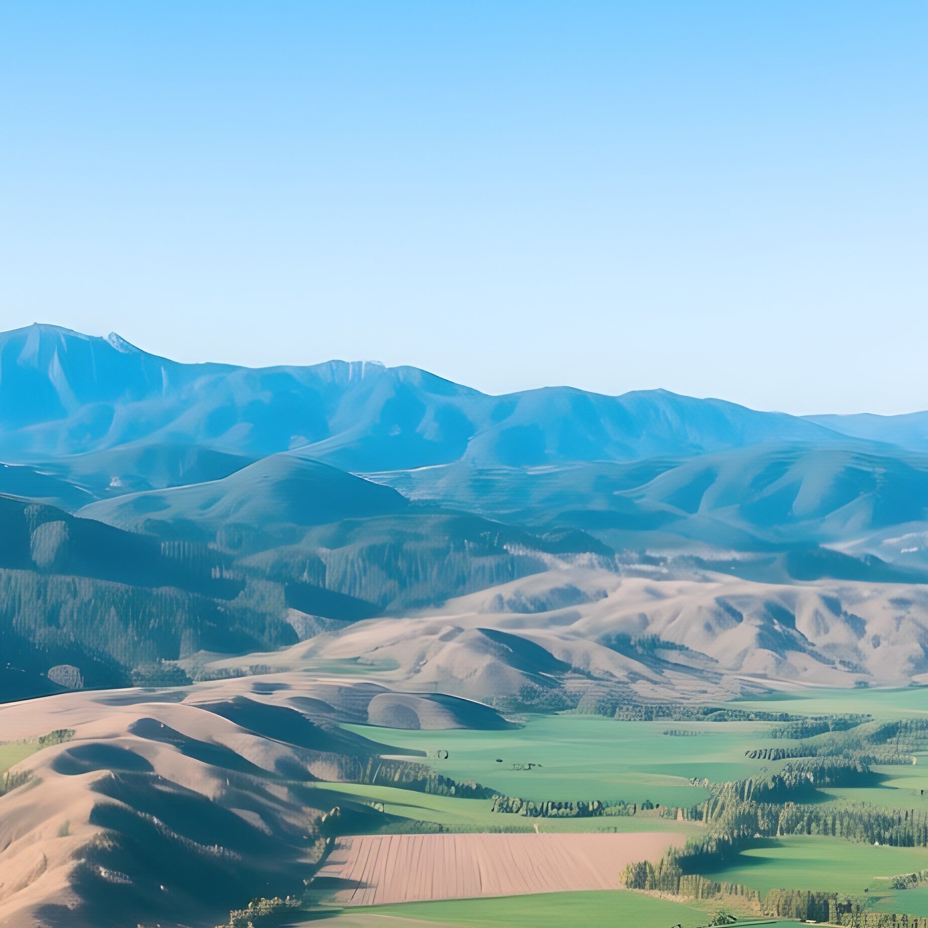 Aerial View Of A Rural Landscape Rural Landscape Aerial View - Full Resolution Quality Preview