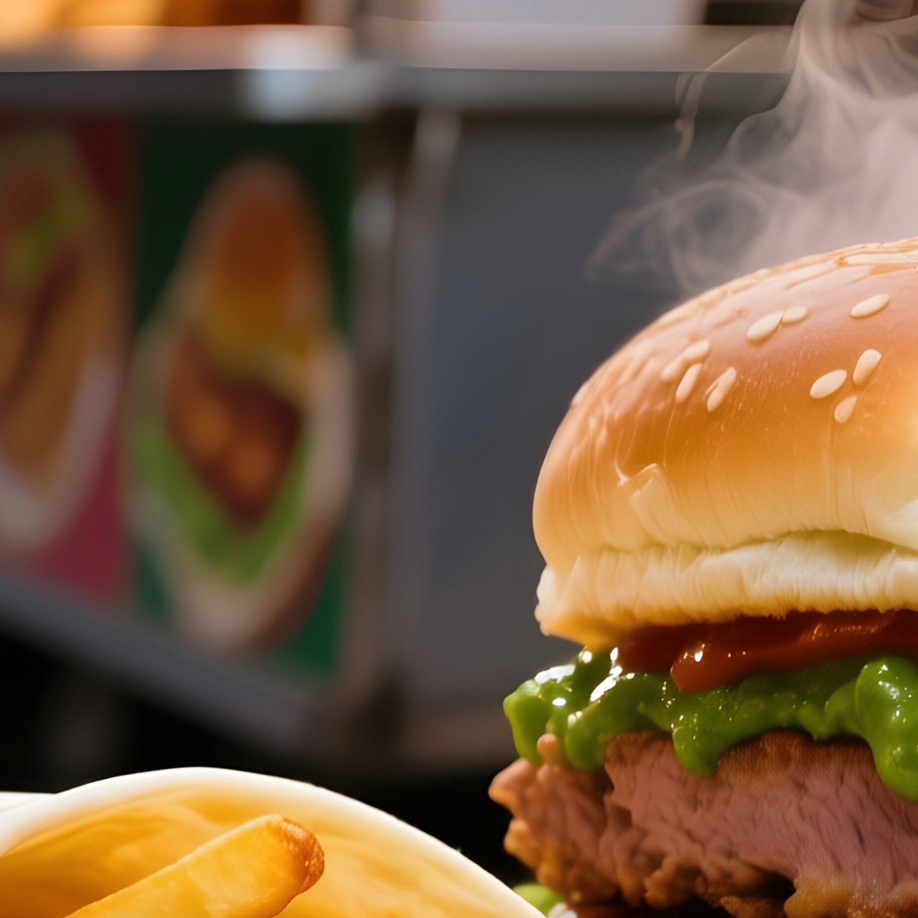 Afghan Burger Street Food Wrap - Full Resolution Quality Preview