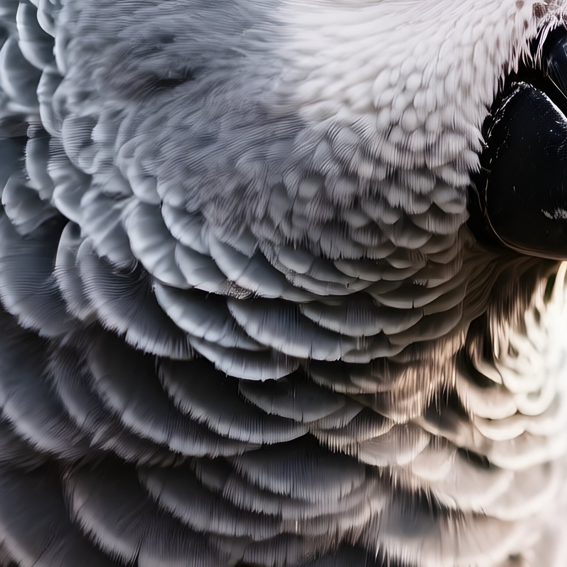 African Grey Parrot Beautiful Portrait - Full Resolution Quality Preview