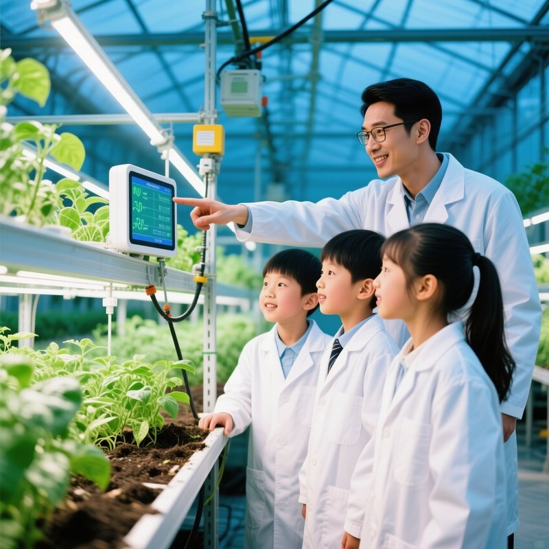 Agricultural Education Center With Students