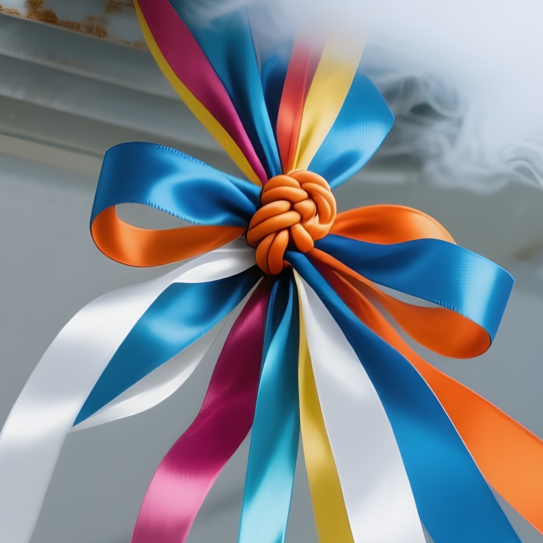 Air Conditioning Ribbons Blown By Vent - Full Resolution Quality Preview