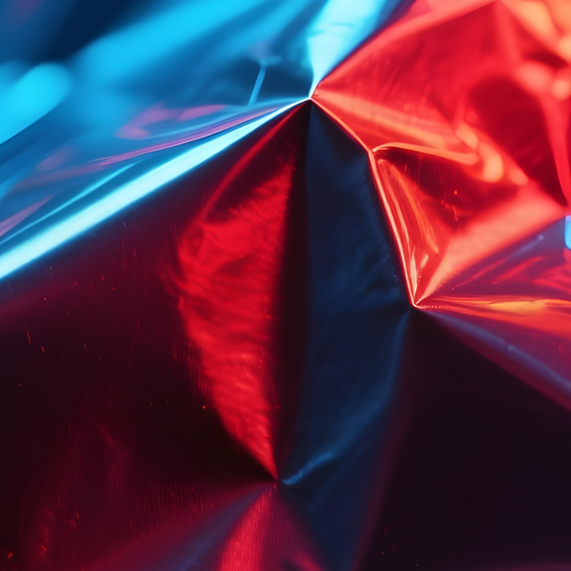 Aluminum Foil Macro Reflections - Full Resolution Quality Preview