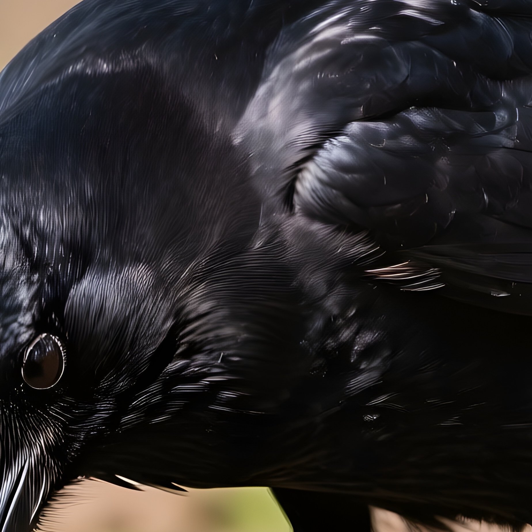 American Crow Bird Natural Scene - Full Resolution Quality Preview