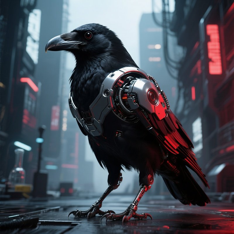 American Crow Urban Science Fiction