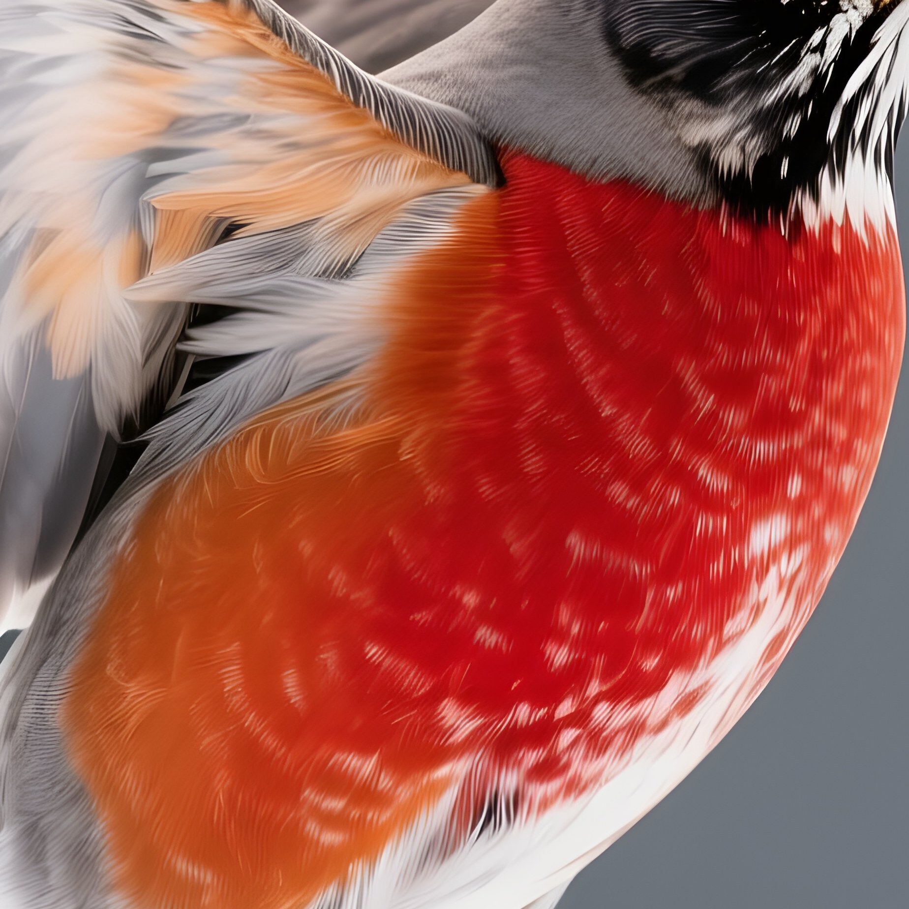 American Robin Dancing In Wind Still Life - Full Resolution Quality Preview