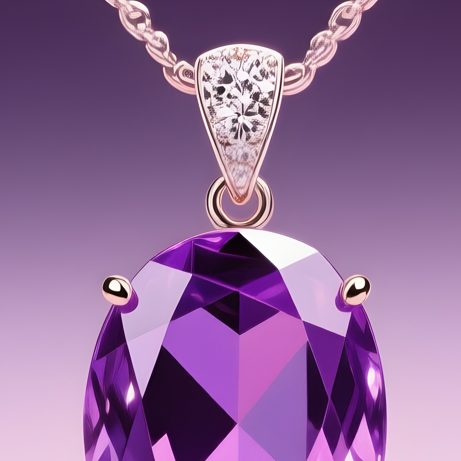 Amethyst Purple Pink Gems Fashion Jewelry - Full Resolution Quality Preview