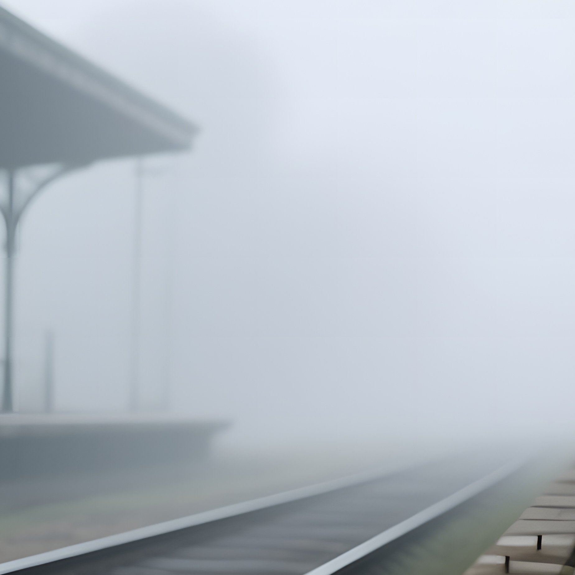 An Abandoned Train Station Platform Covered In Weathered Wooden Sleepers, Their Surfaces Scarred By - Full Resolution Quality Preview