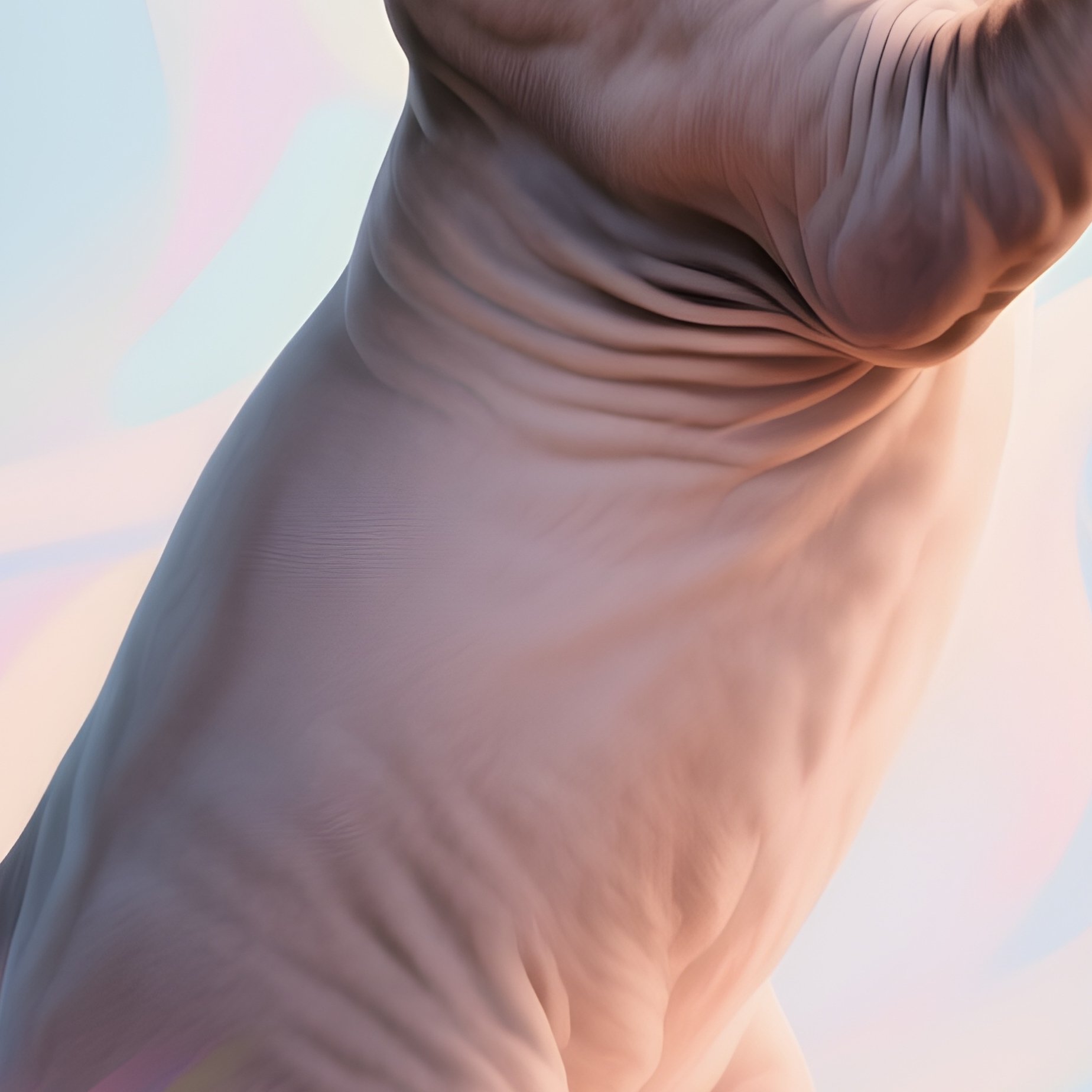 An Abstract Art Representation Of A Cat In Air - Full Resolution Quality Preview