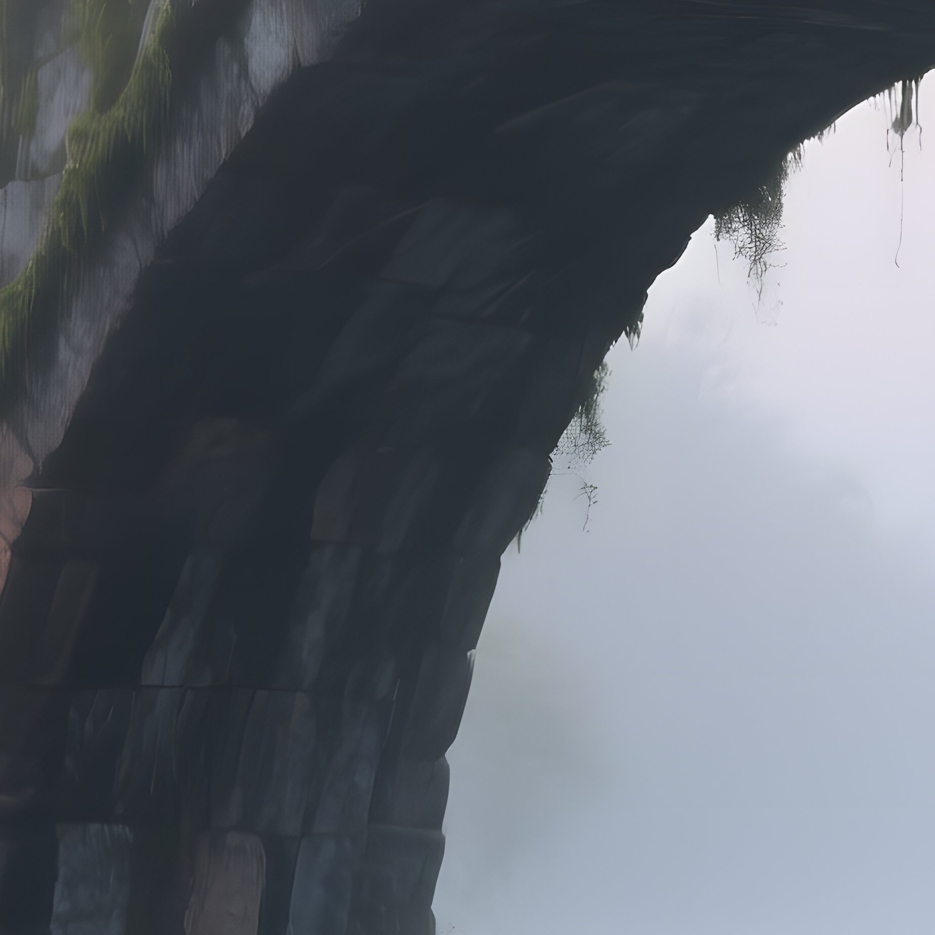 An Ancient Stone Bridge Over A Misty River At Dawn, Soft Pastel Light Filtering Through Fog, - Full Resolution Quality Preview