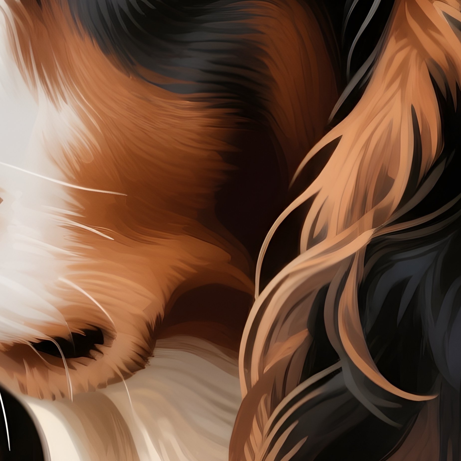 An Artistic Painting Of An American Cocker Spaniel Dog - Full Resolution Quality Preview