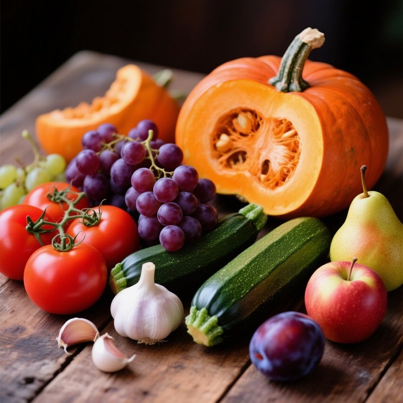 An Assortment Of Fresh Fruits And Vegetables Fresh Produce Fruits