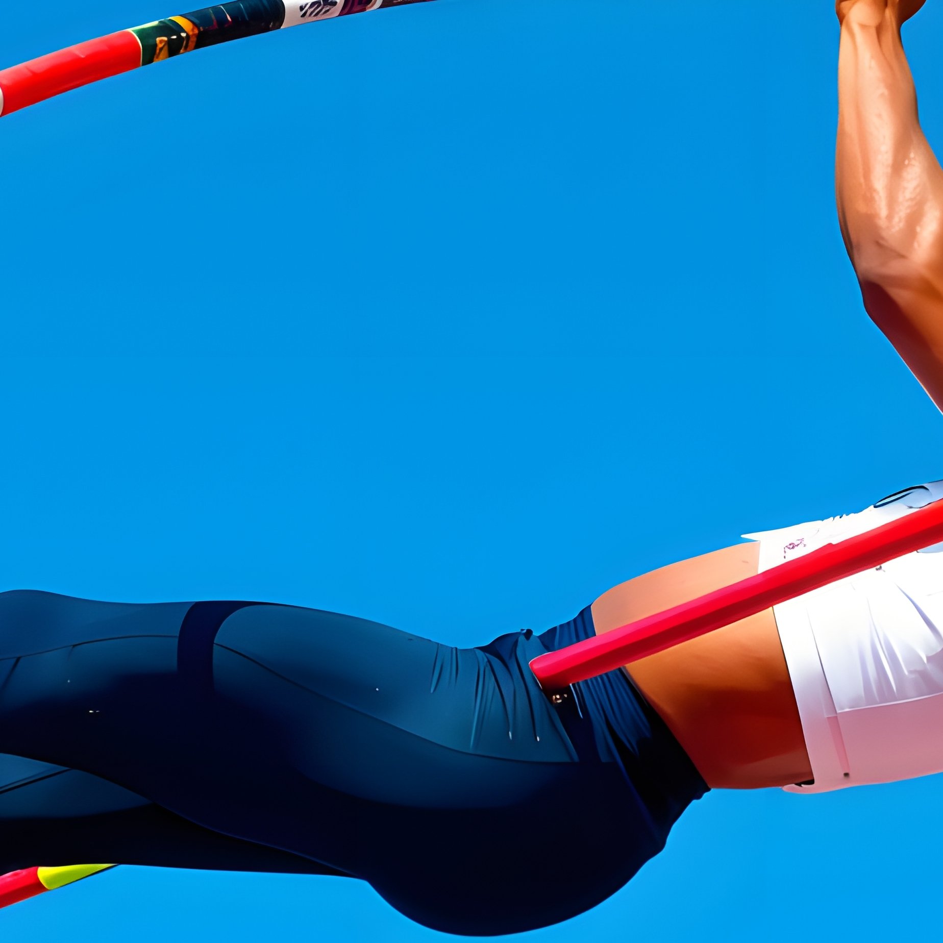 An Athlete Performing A Pole Vault Sports Pole Vault - Full Resolution Quality Preview