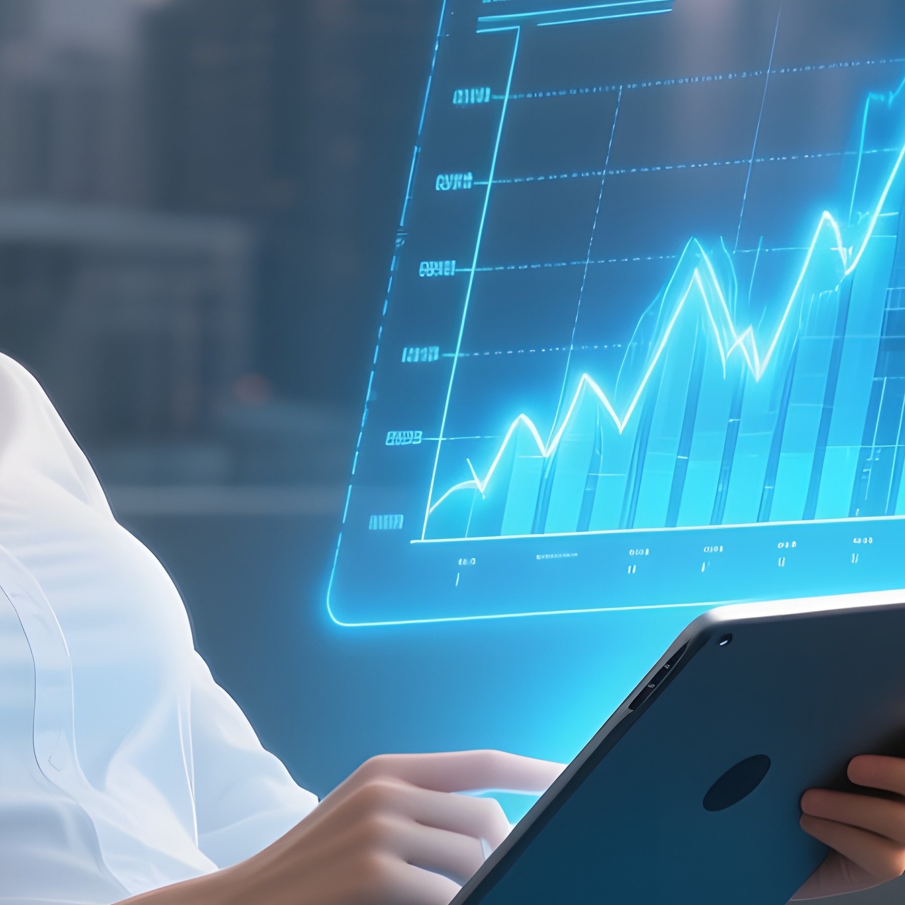 An Athletic Pop‑Up Girl Wearing A Fitted White Shirt And Skinny Jeans Reclines On An Ergonomic - Full Resolution Quality Preview