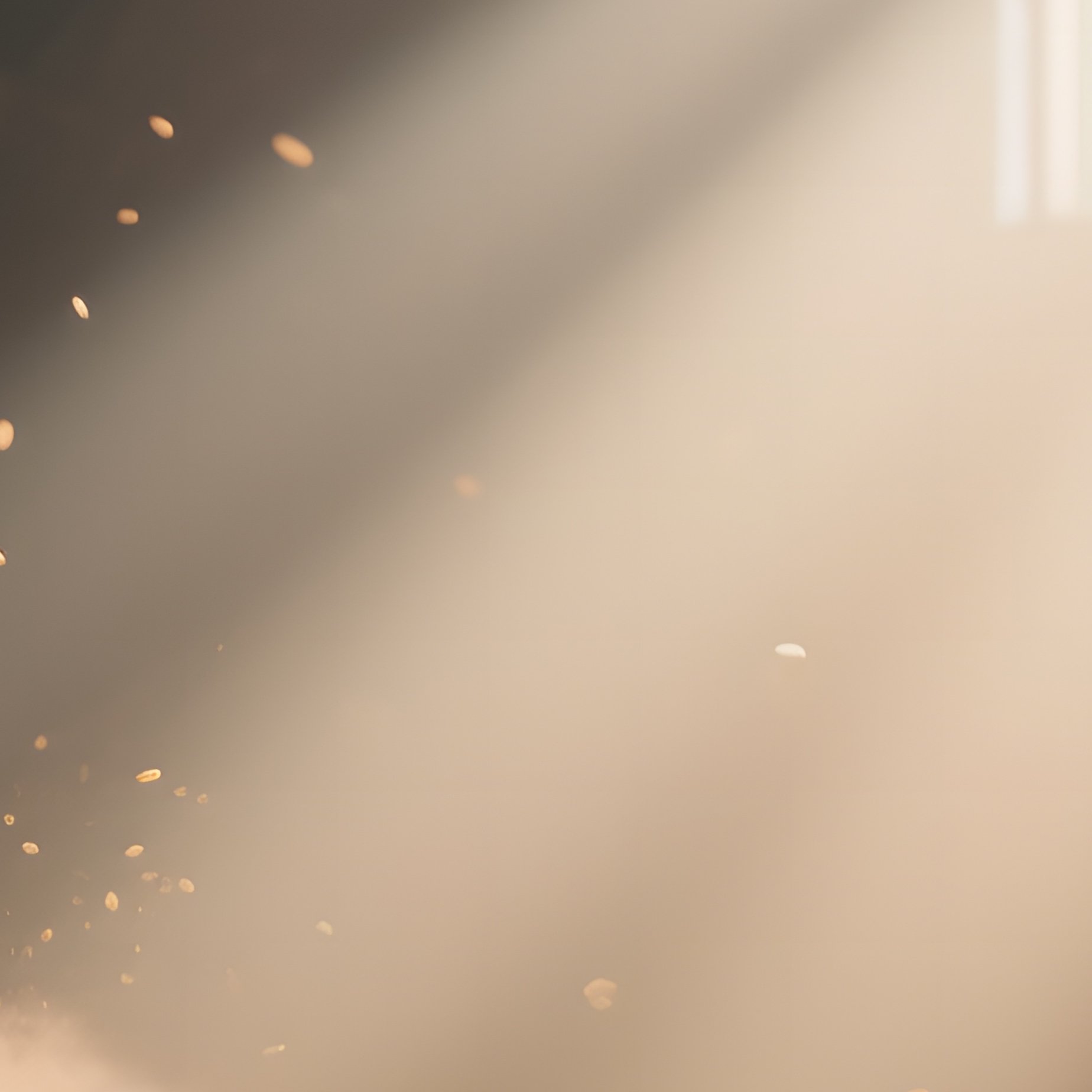 An Early Morning Scene Inside A Granary Loft, Beams Of Sunrise Filtering Through Narrow Slits, - Full Resolution Quality Preview