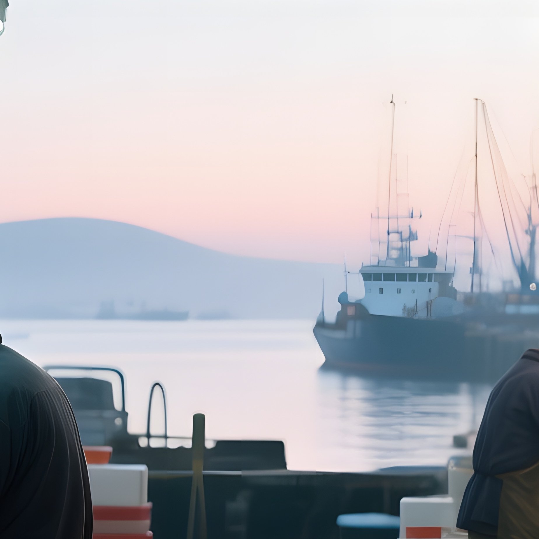 An Early‑Morning View Of A Bustling Fish Auction Hall With Vendors Arranging Fresh Catches, Bright - Full Resolution Quality Preview