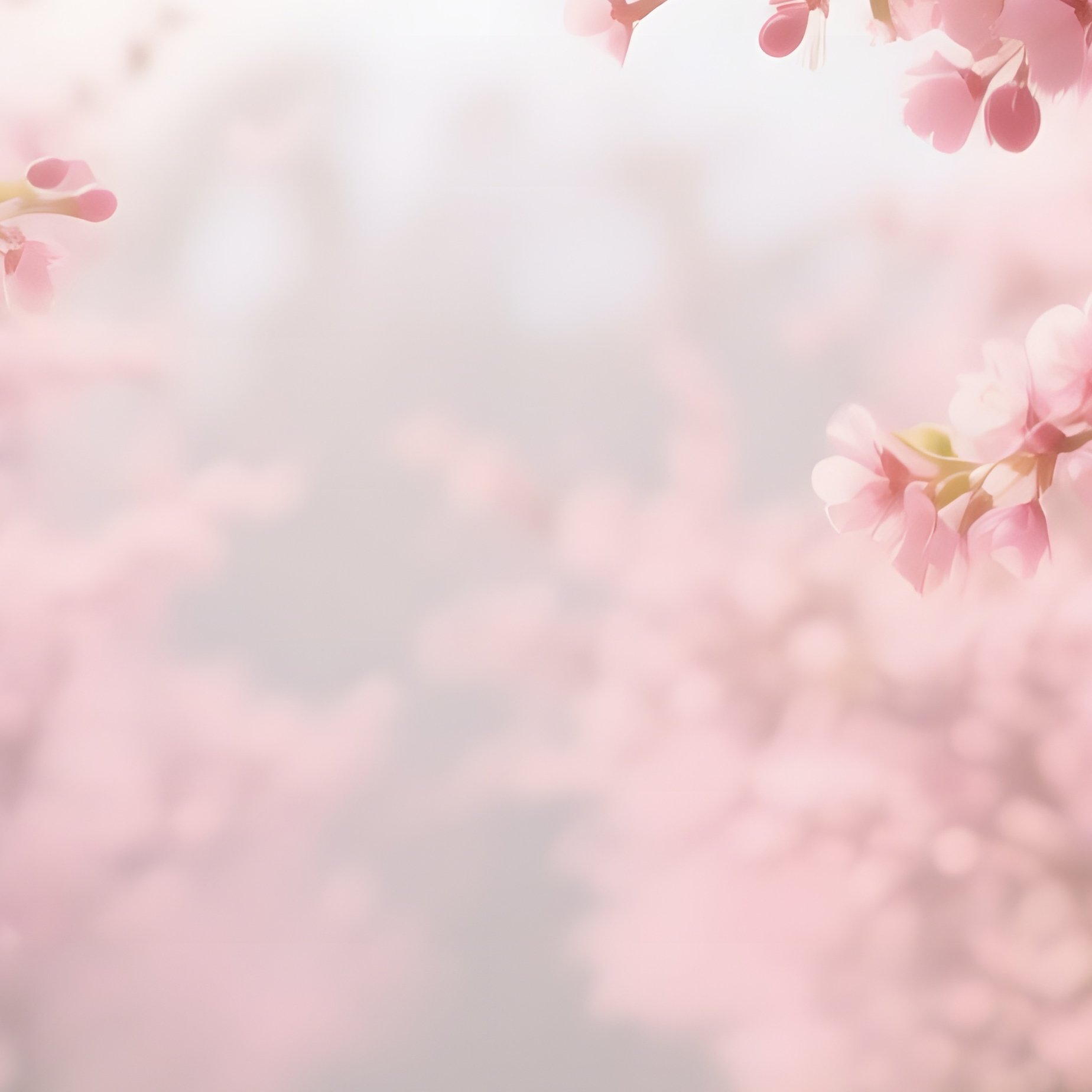 An Early Spring Orchard Where Cherry Trees Burst With Pink Blossoms, Soft Sunlight Filtering - Full Resolution Quality Preview