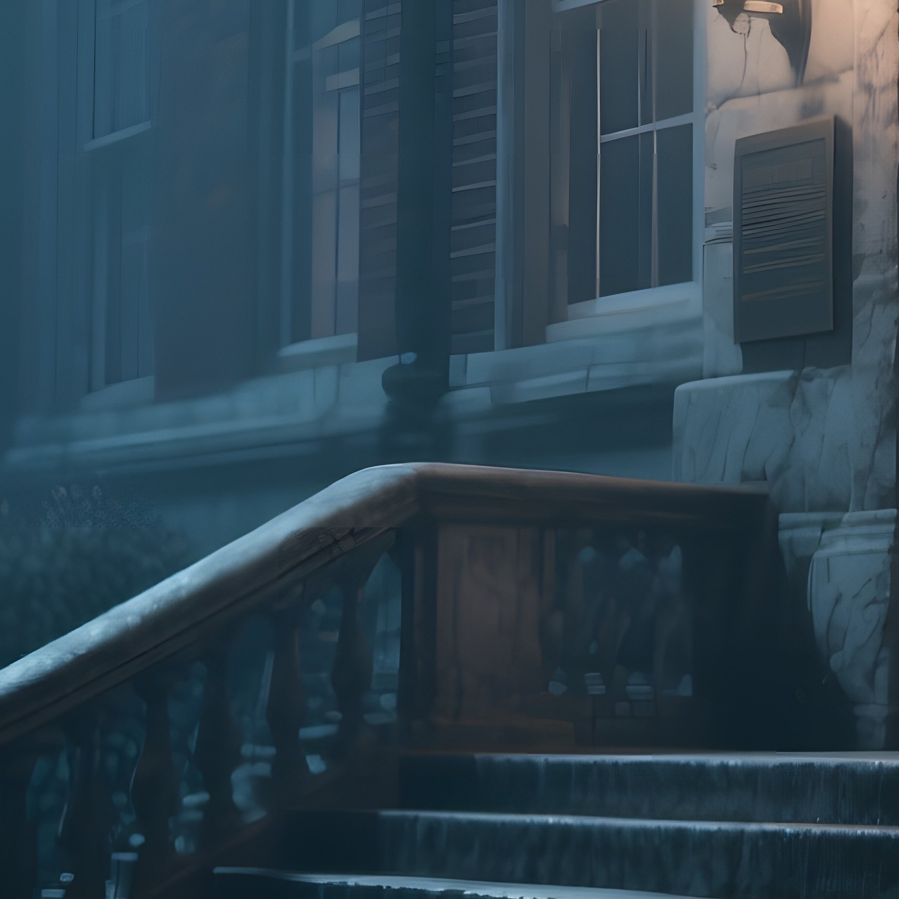 An Eerie Twilight With Shadows Lengthening Across The Stone Steps Leading To The Ministry Of - Full Resolution Quality Preview