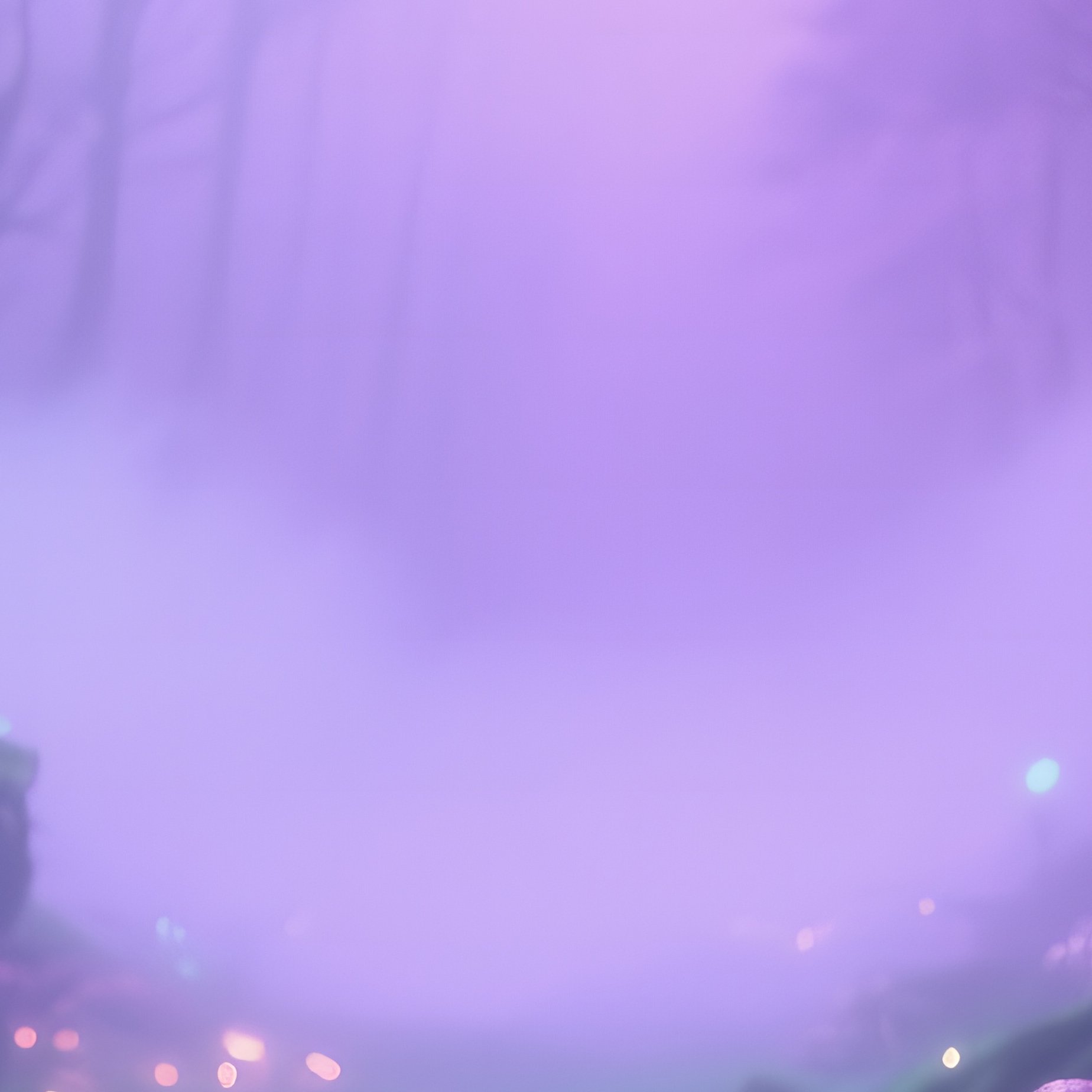 An Enchanted Forest Glade With Glowing Mushrooms, Ethereal Mist, Watercolor Palette Of Purples And - Full Resolution Quality Preview