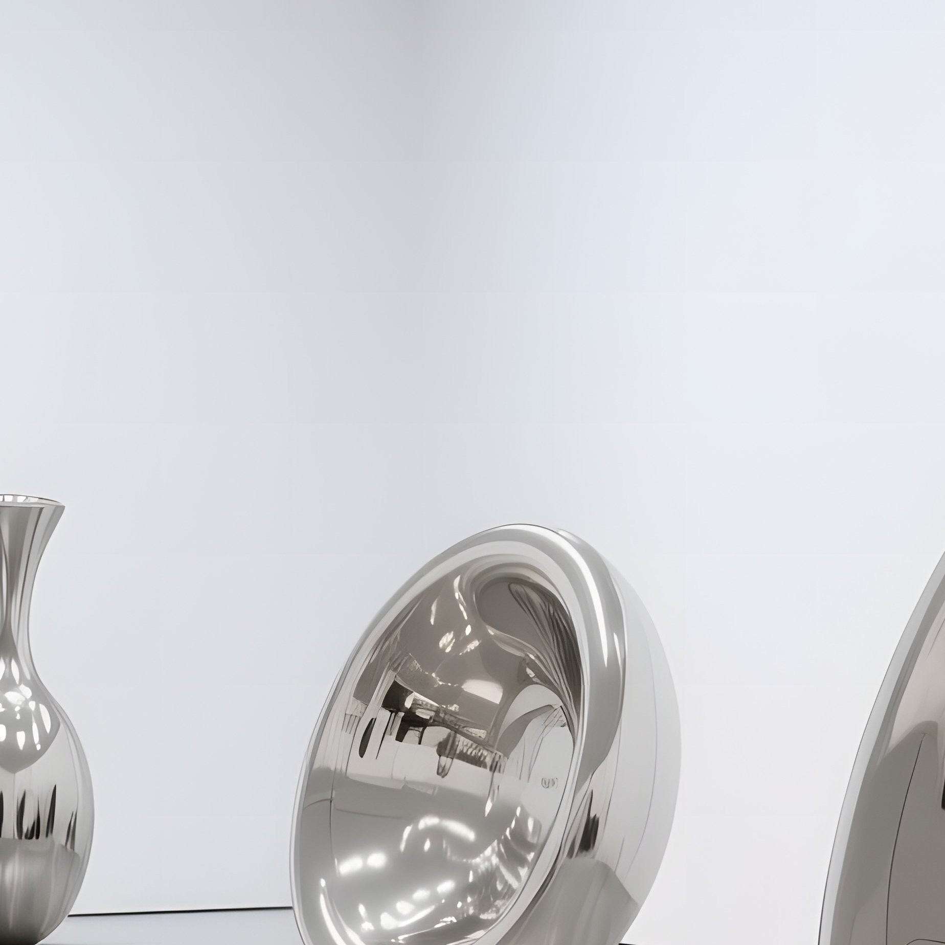 An Expansive White Walled Exhibition Hall Showcasing Massive Hyperrealistic Sculptures Of Everyday - Full Resolution Quality Preview