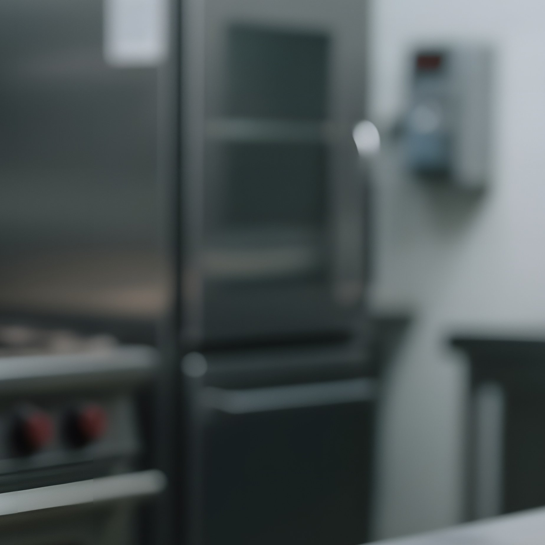 An Industrial Kitchen With Stainless Steel Counters Beside Reclaimed Wood Butcher Blocks, The Wood - Full Resolution Quality Preview