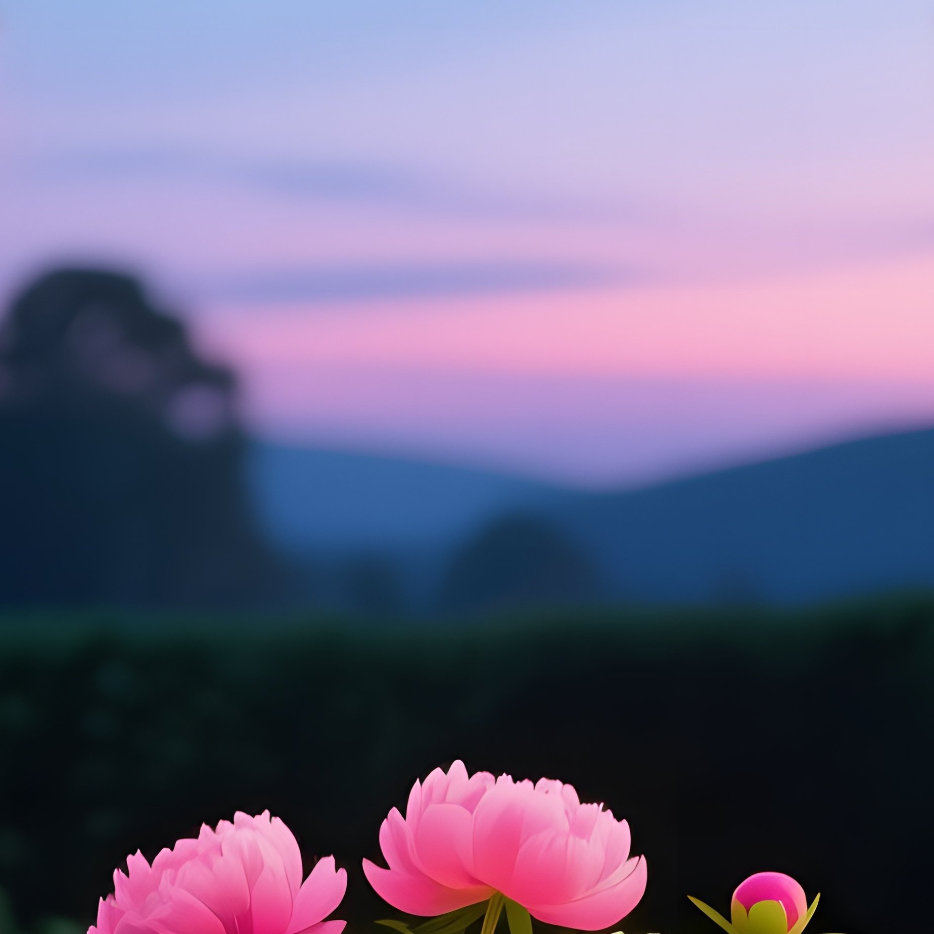 An Intimate Garden Gazebo At Twilight, Lanterns Hanging From Beams Illuminate A Centerpiece Of - Full Resolution Quality Preview