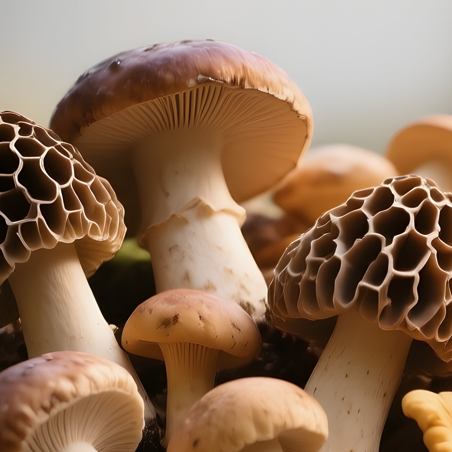 An Intimate Portrait Of A Forager’S Basket Overflowing With Fresh Forest Mushrooms—Morels, - Full Resolution Quality Preview