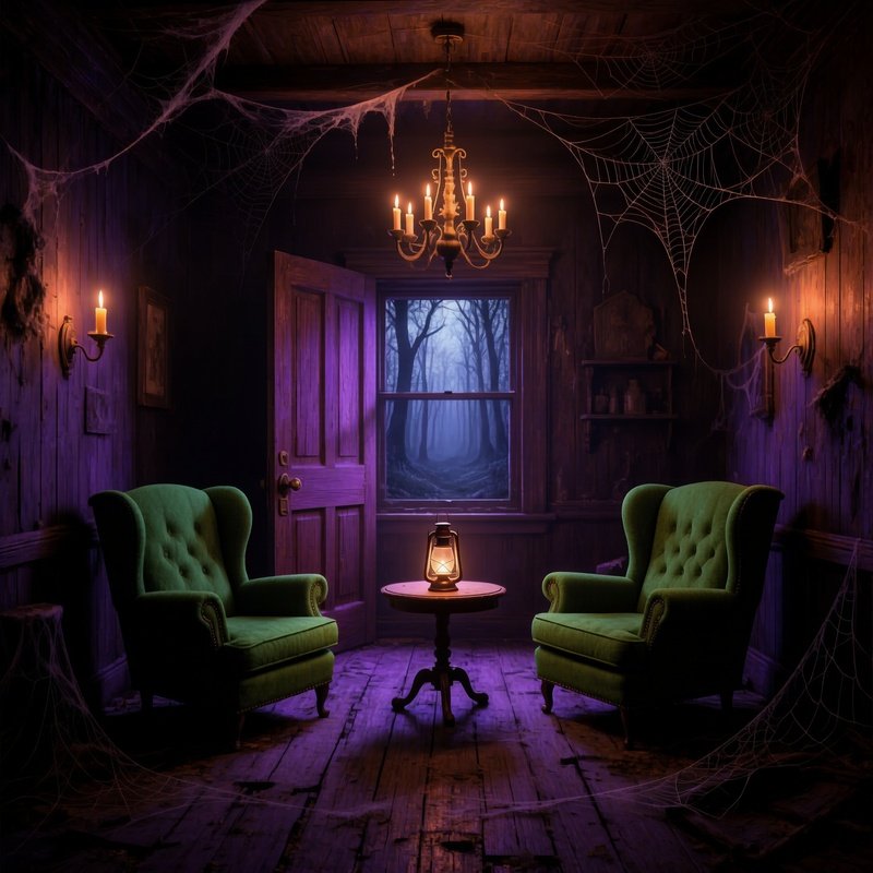 An Intricately Detailed Room Filled With Cobwebs And Antique