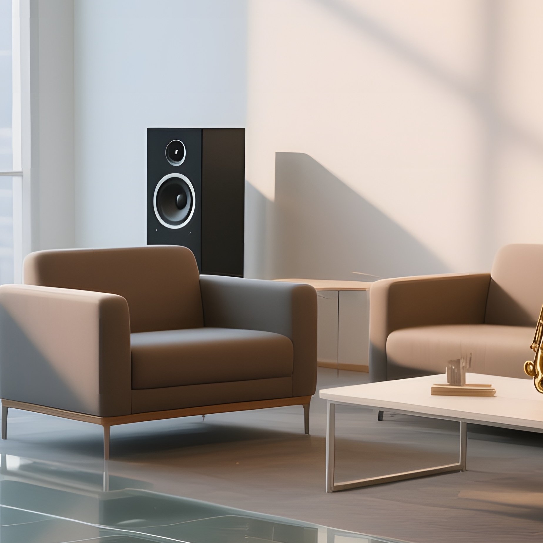 An Office Break Area Featuring A Transparent Floor That Reveals A Slow‑Moving River Of Space Dust - Full Resolution Quality Preview