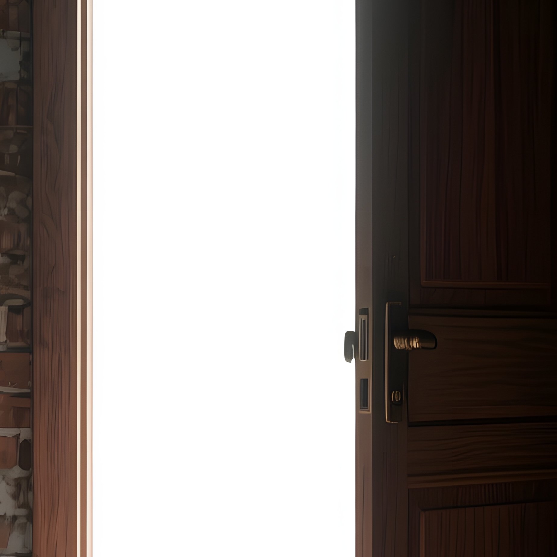 An Open Door In A Dimly Lit Room Door Light - Full Resolution Quality Preview