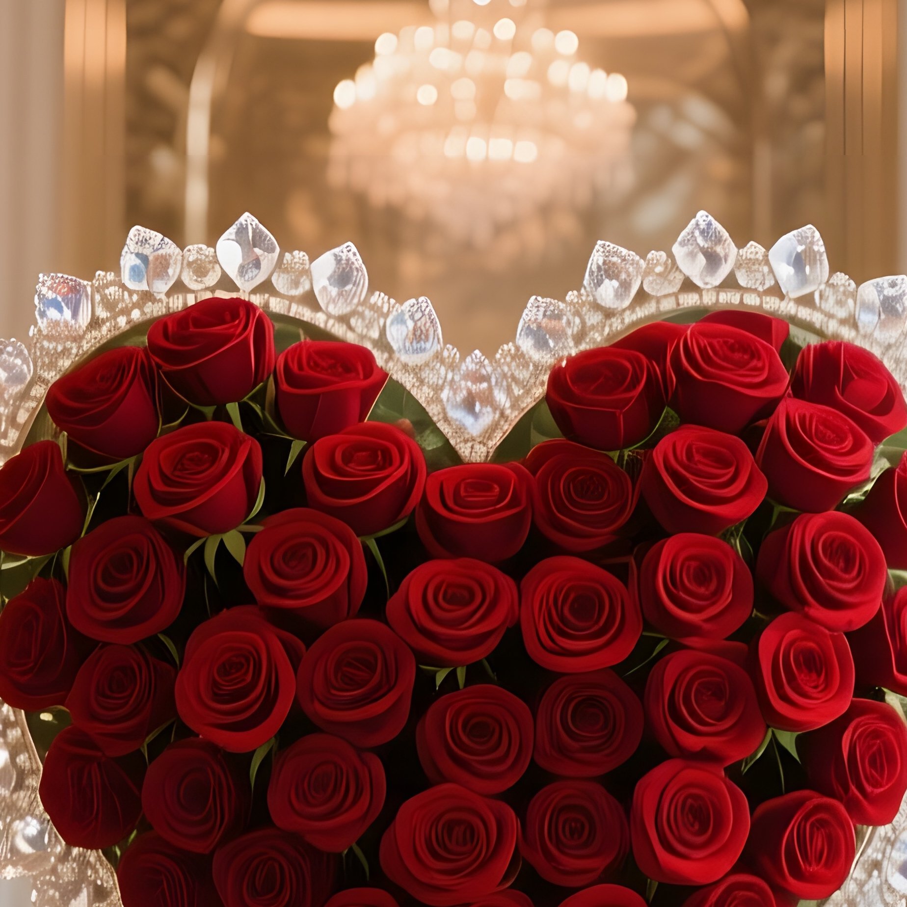 An Opulent Hotel Lobby With Marble Floors And Towering Columns, Featuring An Extravagant - Full Resolution Quality Preview