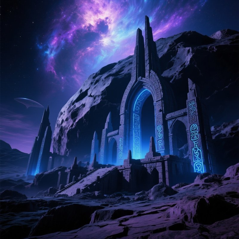 Ancient Alien Ruin On Asteroid