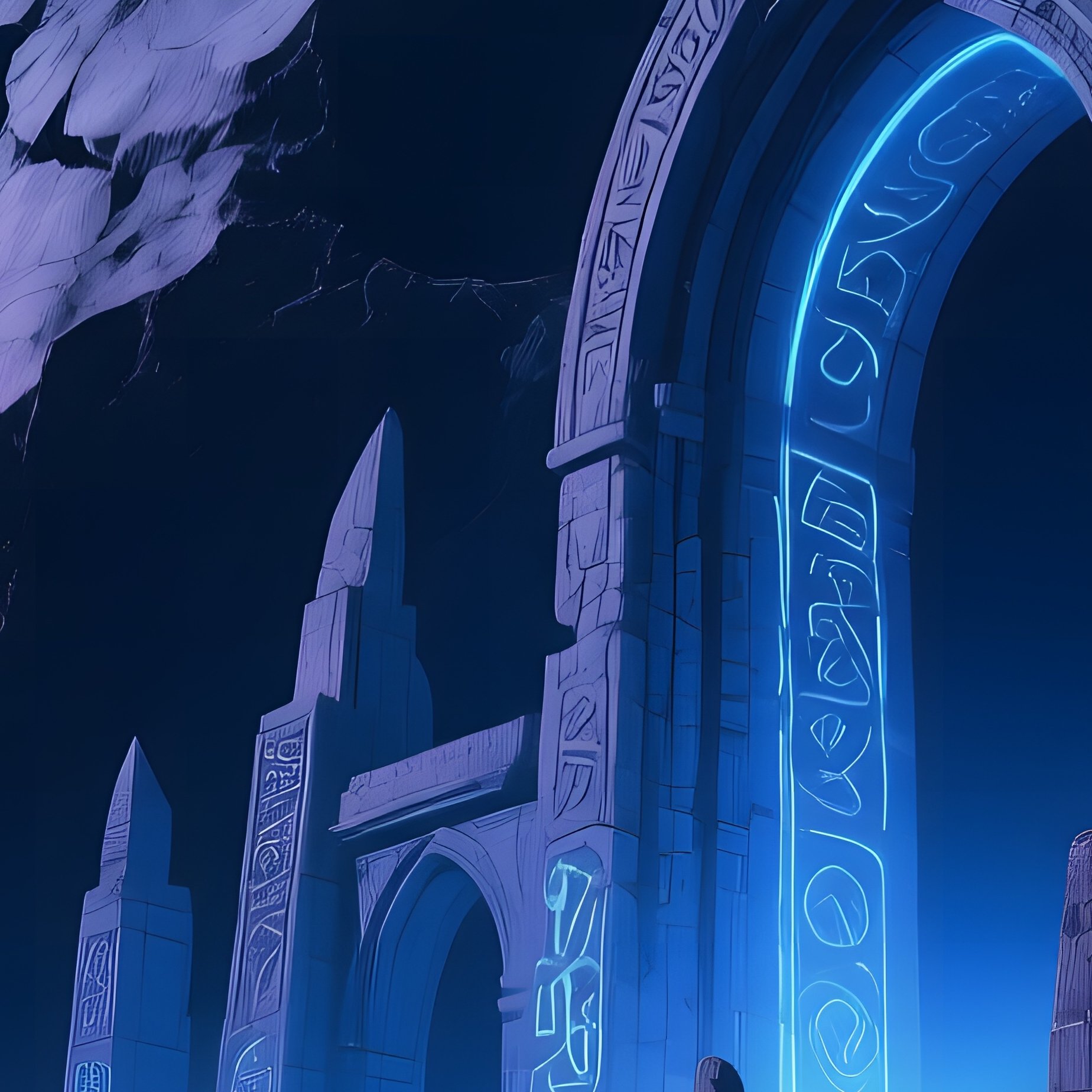 Ancient Alien Ruin On Asteroid - Full Resolution Quality Preview