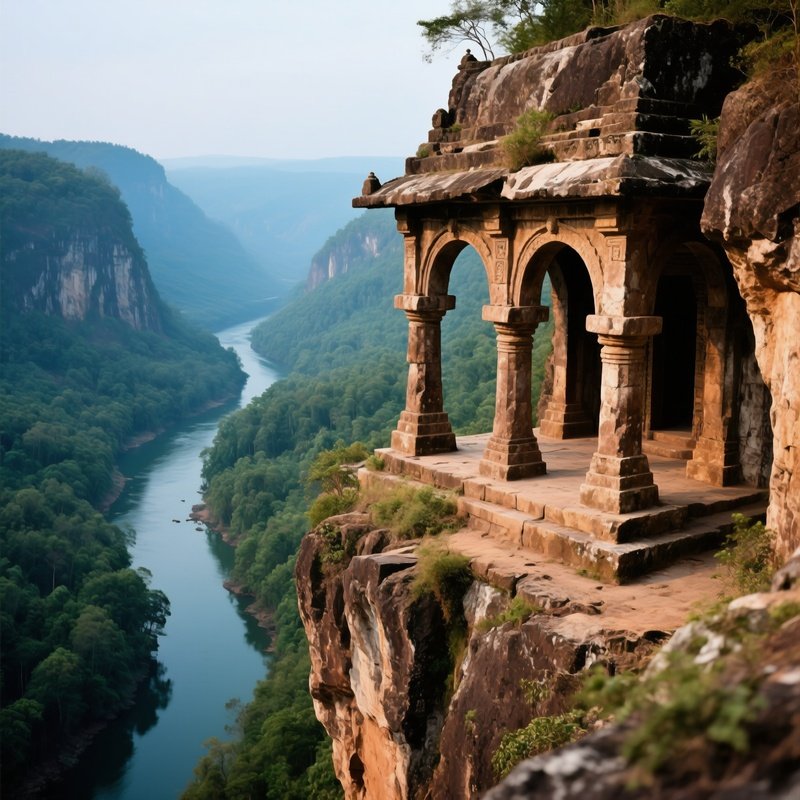 Ancient Architecture In Natural Environment