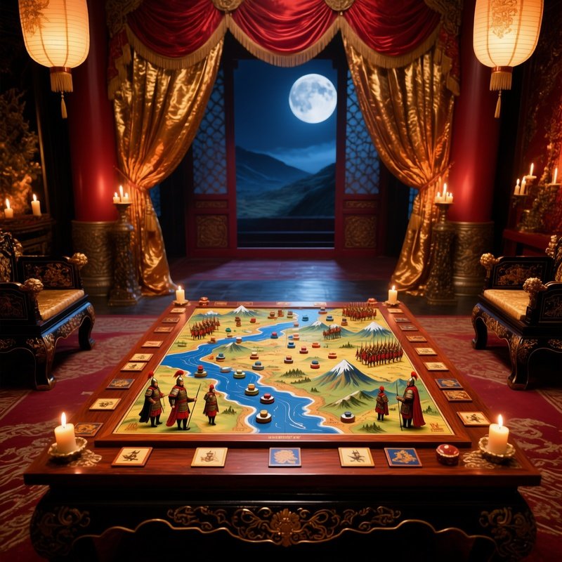 Ancient Chinese Strategy Game In Palace