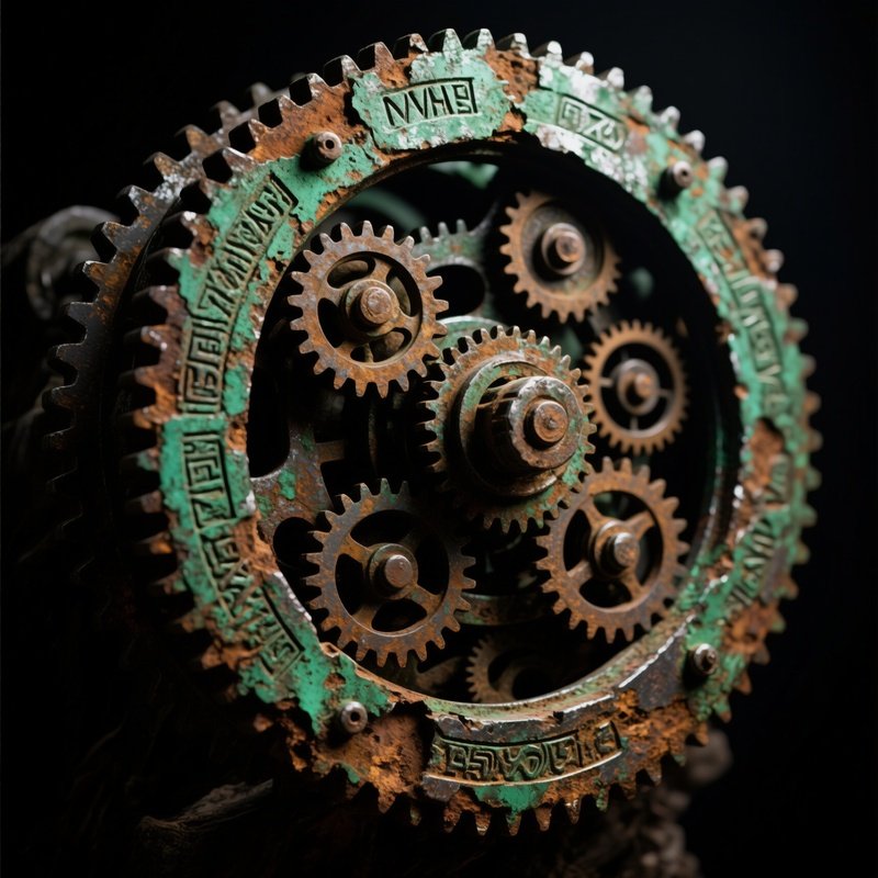 Ancient Mechanical Device With Textured Surfaces