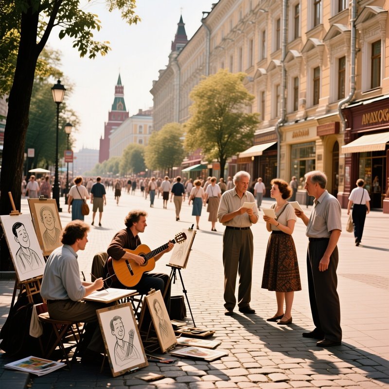 Arbat Street Artists 1988