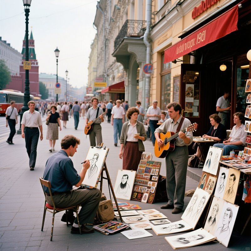 Arbat Street Artists 1988